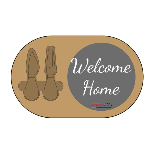 JG- Charcuterie Board, Engraved Wood Platter for Entertaining,- Welcome Home Gift
