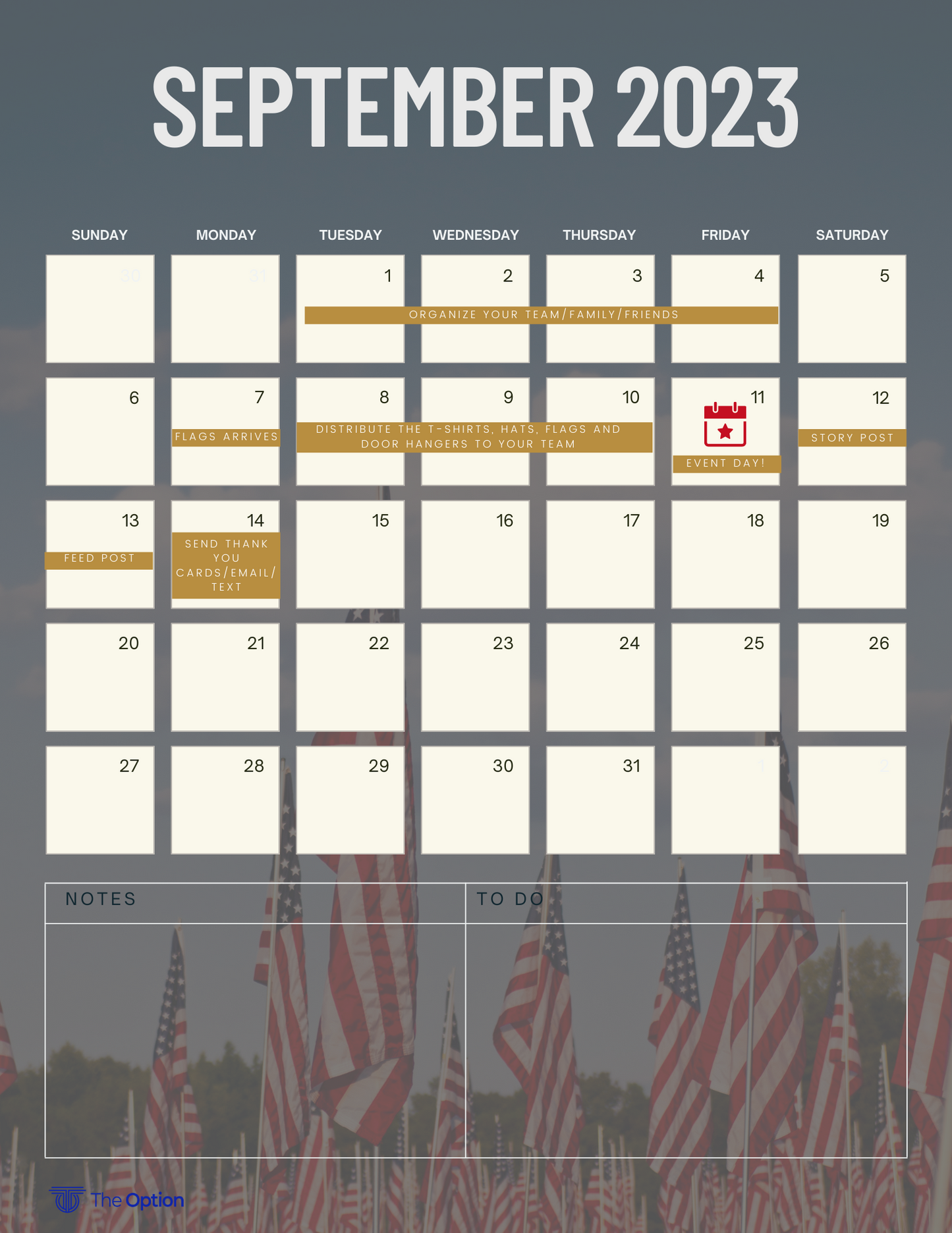 Event Collection: September 11 Flag Drop By