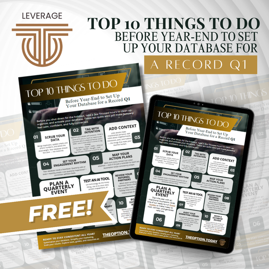 FREE Top 10 Things to Do Before Year-End to Set Up Your Database for a Record Q1