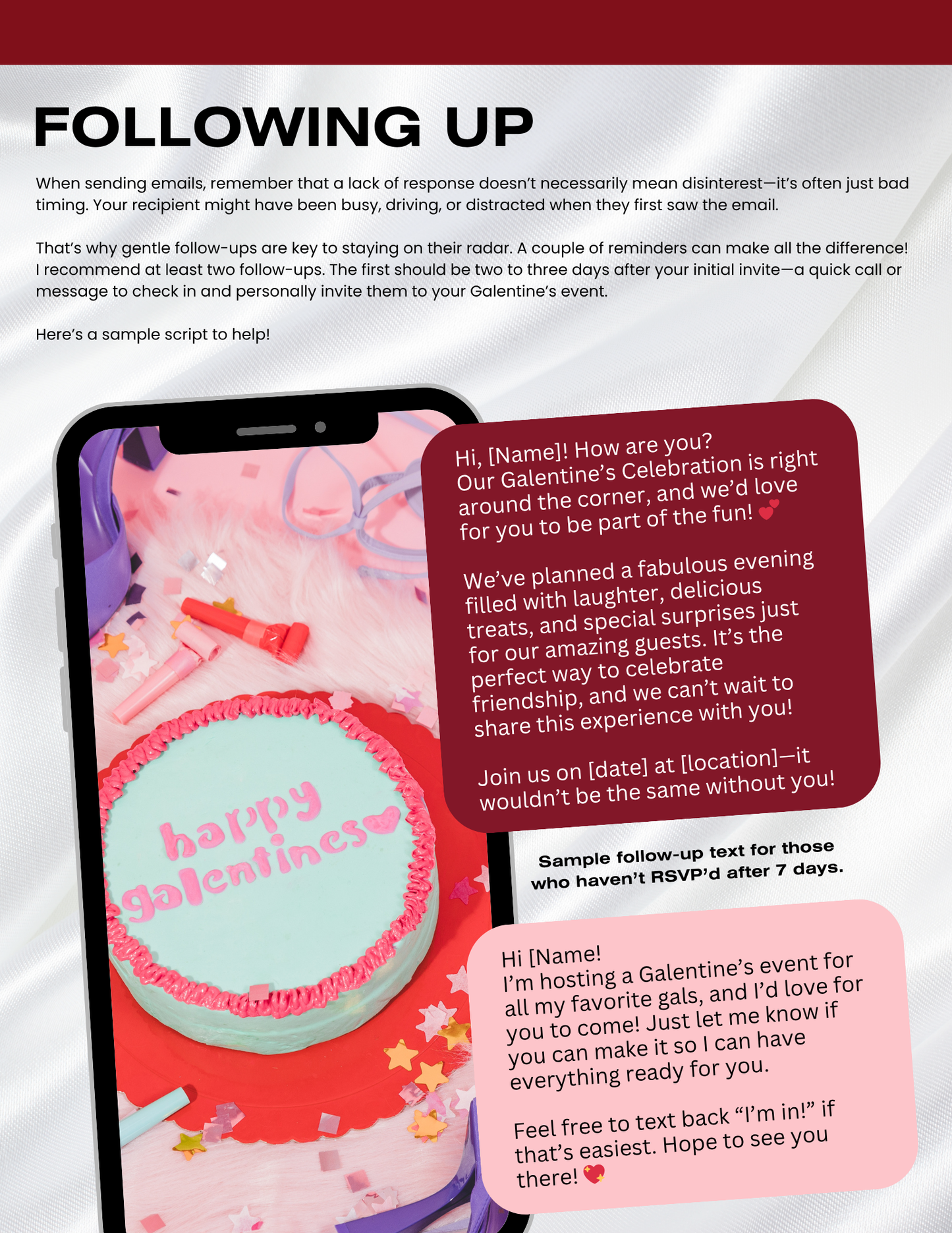 Galentines Party Event Guide