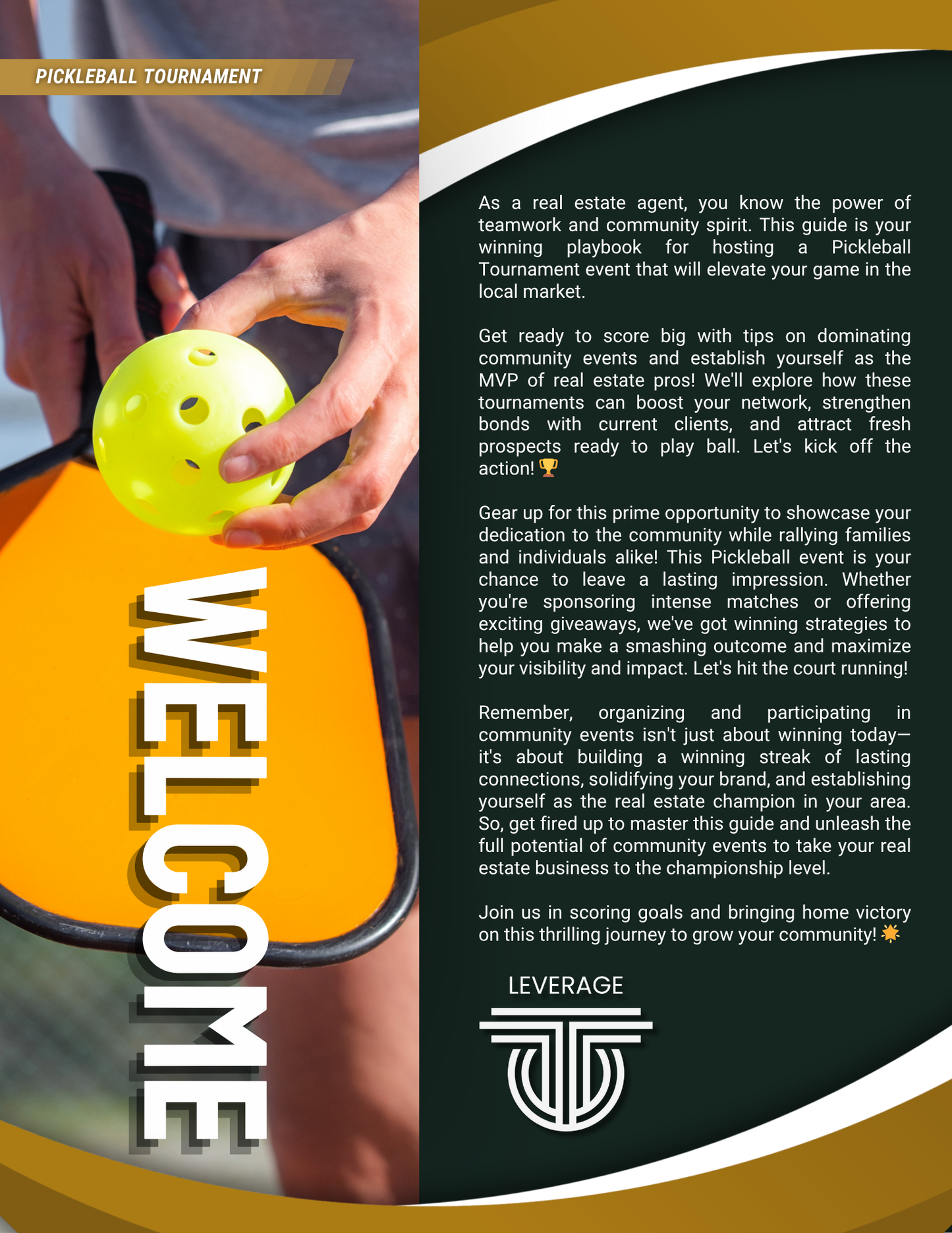 Pickleball Tournament Event Guide